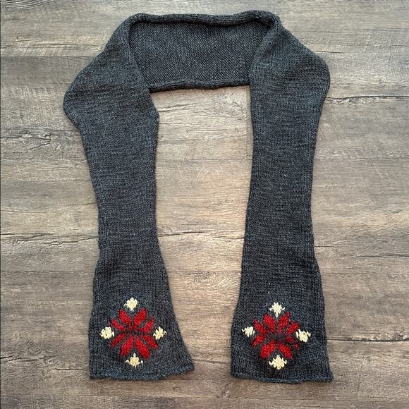 Sonoma Life Style Men’s Snowflake Chunky Knit Scarf - Picture 1 of 4